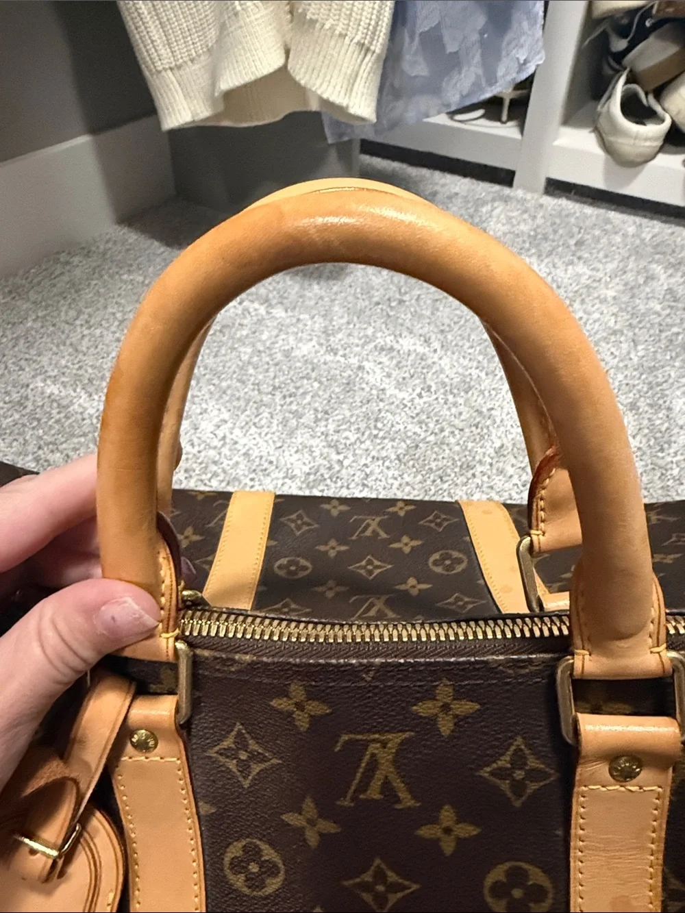 Louis Vuitton Monogram Keepall Travel Duffel - Brown/Tan